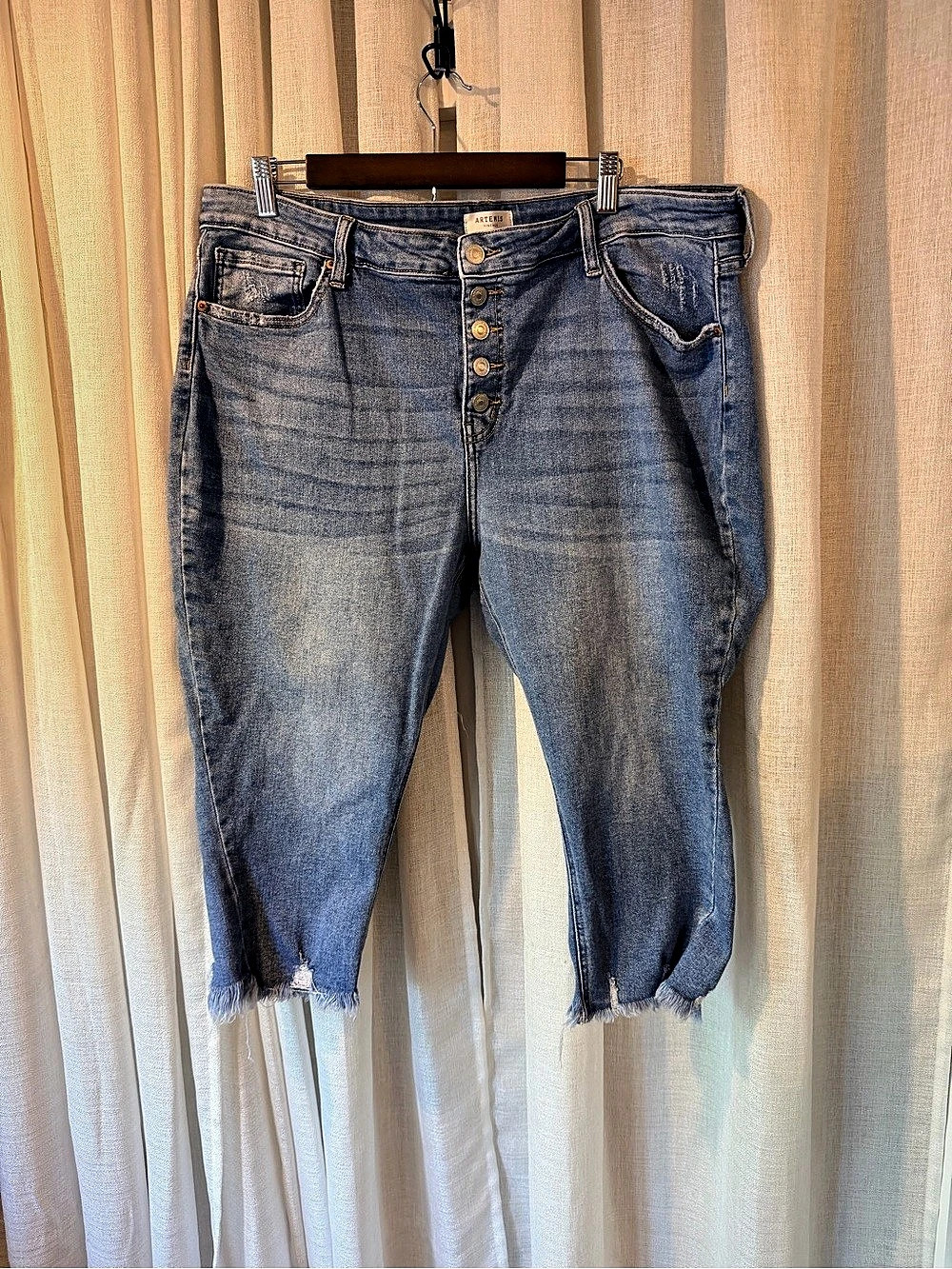 Artemis Vintage Women's Blue Boyfriend Jeans Waist 22